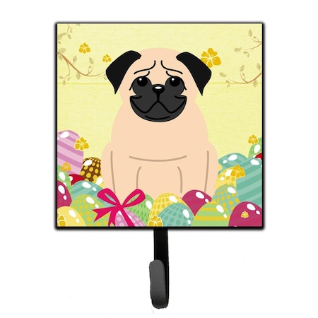 Carolines Treasures Easter Eggs Pug Fawn Leash or Key Holder BB6008SH4